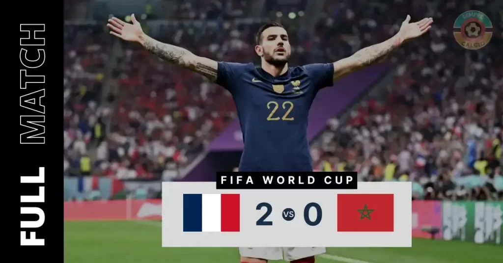 france vs morocco ম্যাচে দুর্দান্ত দুই গোলে ফ্রান্স এর জয়